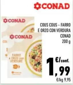 Conad City Cous cous - farro e orzo con verdura Conad offerta