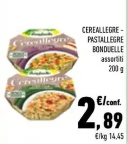 Conad City Cereallegre - Pastallegre Bonduelle assortiti offerta