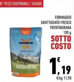 Conad City Formaggio grattugiato fresco Trentingrana offerta