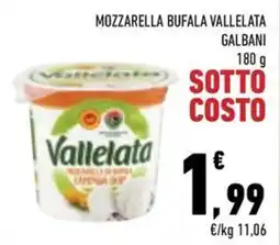 Conad City Mozzarella bufala vallelata offerta