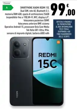 Conad Superstore Smartphone Xiaomi Redmi 15C offerta