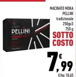 Conad City Macinato moka Pellini tradizionale offerta