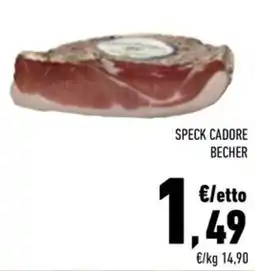 Conad City Speck Cadore Becher offerta