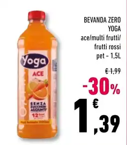 Conad Superstore Bevanda zero yoga ace/multi frutti/frutti rossi offerta