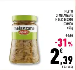 Conad Superstore Filetti di melanzane d'Amico offerta