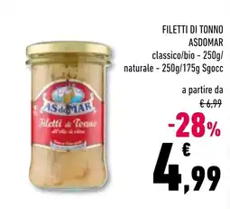 Conad Superstore Filetti di Tonno ASDOMAR offerta