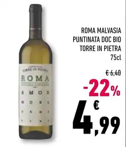 Conad Superstore Roma Malvasia Puntinata Doc Bio Torre in Pietra offerta