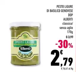Conad Superstore Pesto ligure di basilico genovese dop Alberti classico offerta
