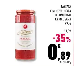 Conad Superstore Passata fine e vellutata di pomodoro La Molisana offerta