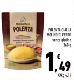 Conad City Polenta Gialla Molino di Ferro senza glutine offerta