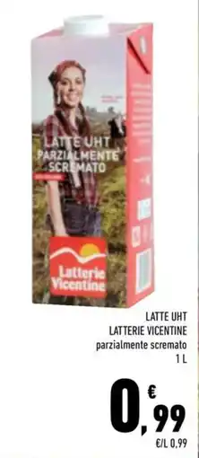 Conad City Latte UHT parzialmente scremato Lattorie Vicentine offerta