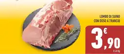 Conad Superstore Lombo di suino con osso a trancio offerta