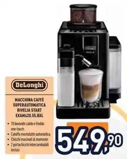 Unieuro DeLonghi macchina caffè superautomatica rivelia start offerta
