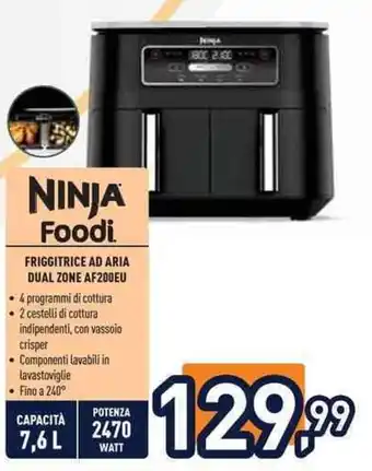 Ninja Foodi friggitrice ad aria dual zone