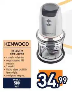 Unieuro Kenwood Tritatutto CHP61.100WH offerta