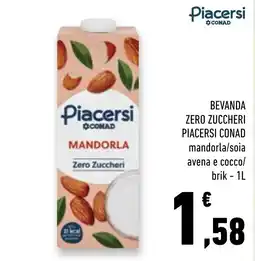 Conad Superstore Piacersi Mandorla Zero Zuccheri offerta