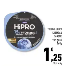 Conad Superstore Yogurt Hipro cremoso Danone offerta