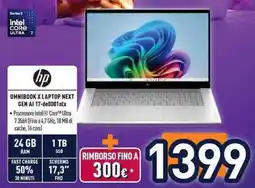 Unieuro Hp omnibook x laptop next gen ai offerta