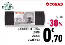 Conad Superstore Sacchetti nettezza Conad offerta