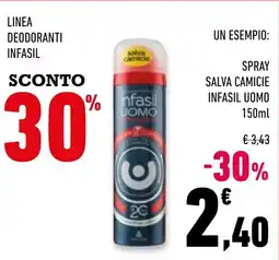 Conad Superstore Spray salva camicie infasil uomo offerta