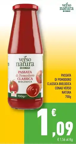 Conad Superstore Passata di Pomodoro Classica Biologica Conad Verso Natura offerta