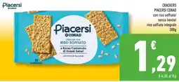 Conad Superstore Crackers Piacersi Conad con riso soffiato offerta