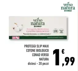 Conad Superstore Proteggi slip maxi cotone biologico conad verso natura offerta