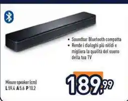 Unieuro Soundbar Bluetooth compatta offerta