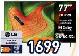 Unieuro LG SMART TV 4K OLED AI 77B56 offerta