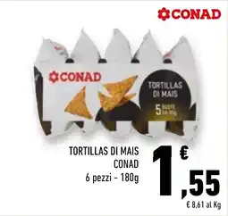 Conad Superstore Tortillas di mais Conad offerta