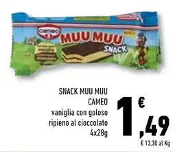 Conad Superstore Snack muu muu cameo offerta