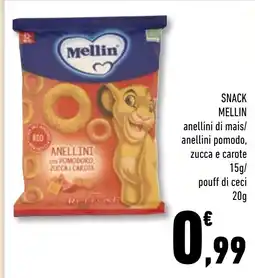 Conad Superstore Snack Mellin anellini offerta