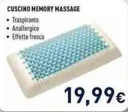 Unieuro Cuscino memory massage offerta