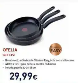 Unieuro Ofelia set 3 pz offerta