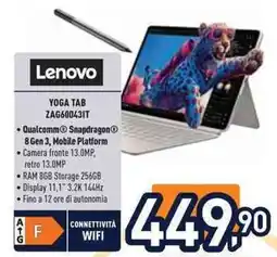 Unieuro Lenovo YOGA TAB ZAG60043IT offerta