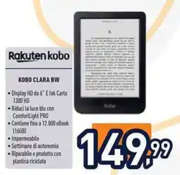 Unieuro Rakuten kobo KOBO CLARA BW offerta
