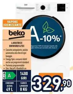 Unieuro Lavatrice Beko offerta