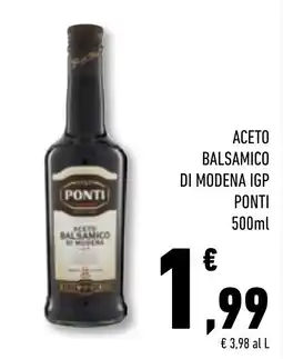 Conad Superstore Aceto balsamico di Modena IGP Ponti offerta