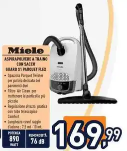 Unieuro Miele Aspirapolvere a traino con sacco Guard S1 Parquet Flex offerta