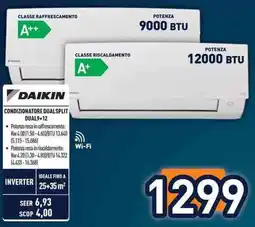 Unieuro Condizionatore dualsplit daikin dual9+12 offerta