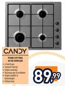Unieuro Candy piano cottura 60 cm offerta