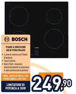 Unieuro Piano a induzione Bosch offerta