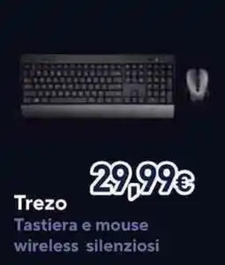 Unieuro Trezo tastiera e mouse wireless silenziosi offerta