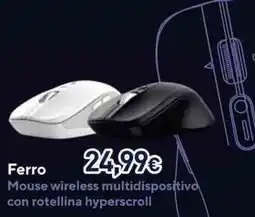 Unieuro Ferro Mouse wireless multidispositivo offerta