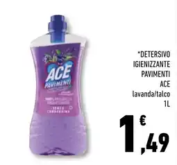 Conad Superstore Detersivo igienizzante pavimenti Ace lavanda/talco offerta