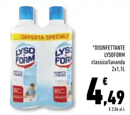 Conad Superstore Disinfettante Lysoform classico/lavanda offerta