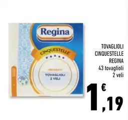 Conad Superstore Tovaglioli Cinquestelle Regina offerta