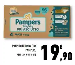 Conad Superstore Pannolini baby dry Pampers offerta