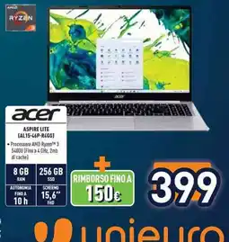 Unieuro Acer Aspire Lite offerta