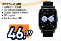 Unieuro Redmi Watch 5 Lite offerta